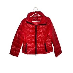 Evereve Anorak Red Hero Puffer Jacket Down Fill Women Small Gorpcore Urban